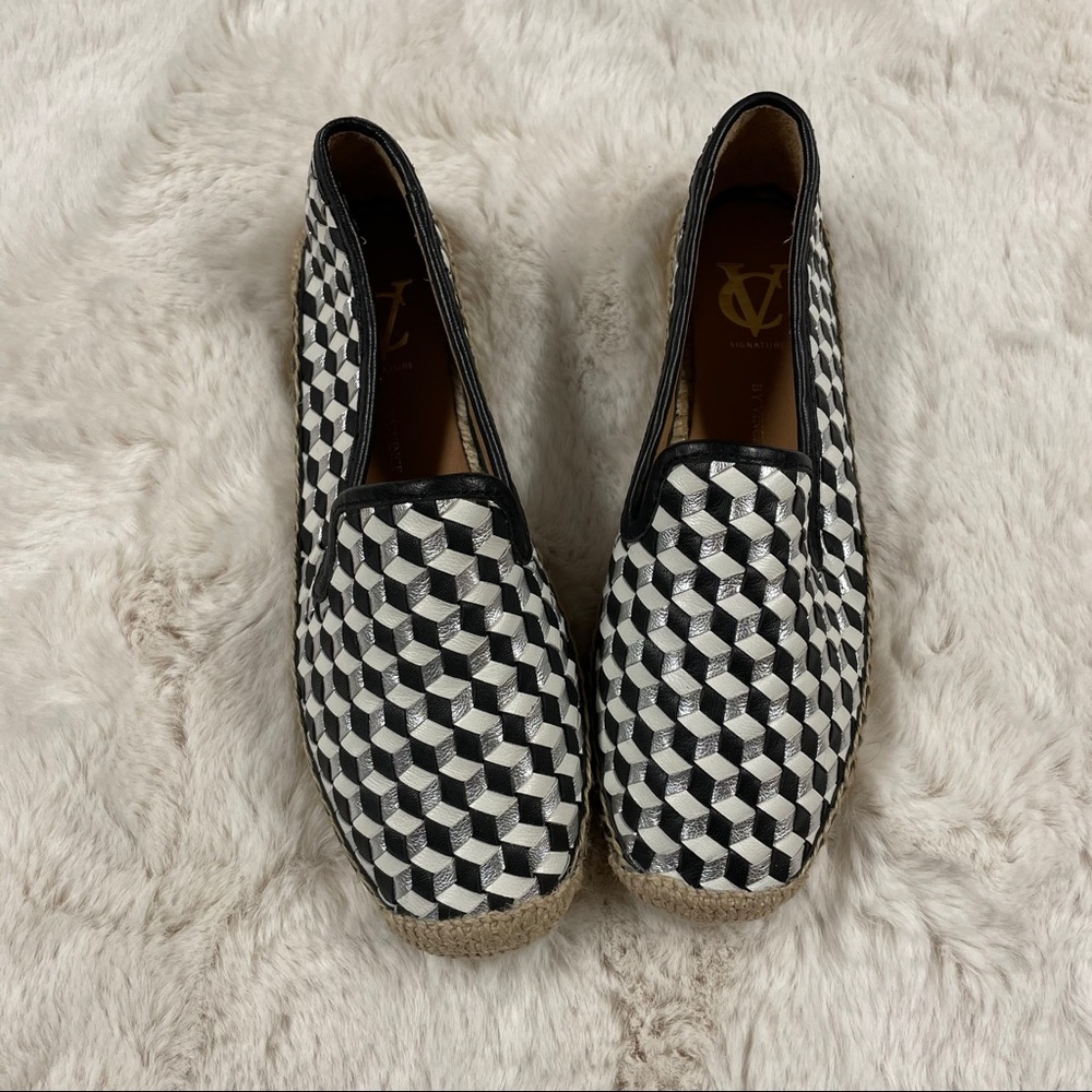 Vince Camuto Charie woven leather espadrille flats
